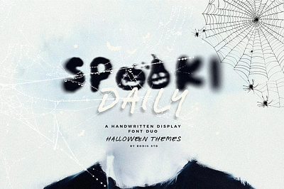 Spooki Daily displayfont font halloween handlettering hanwritten october script spooky typewritter typography