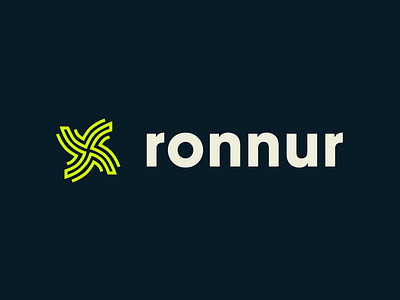 ronnur branding logo typography ui