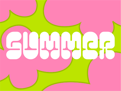 Summer — logo concept — lettering branding design festival flowers font graphic design identic illustration lettering letters logo music print summer