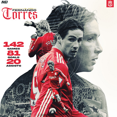 Fernando Torres design football graphic design liverpool sportsdesign torres