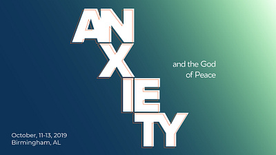 2019 CCEF National Conference Branding - Anxiety branding graphic design