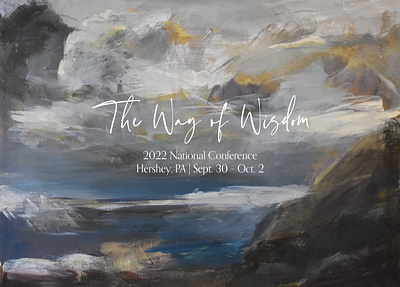 2022 CCEF National Conference - The Way of Wisdom branding graphic design landscape painting