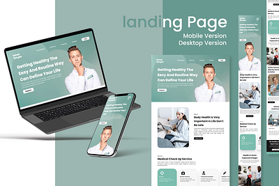 Sehat Simple (Medical Landing Page) adobe xd figma landing page uiux ux ux design uxui webdesign webpage