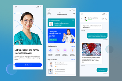 Medical Application Design adobe xd app design figma healthcare medical app mobile app mobile app design prototype ui uiux ux design