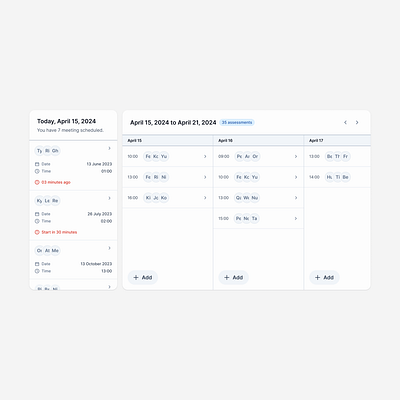 A [UX] C-SUC branding calendar calendar app card design desktop app human resources app product design ui ux ux design