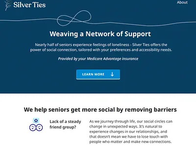 Senior Support Website (Concept Testing) branding design graphic design ui website