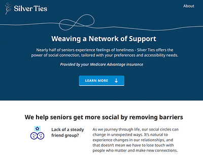 Senior Support Website (Concept Testing) branding design graphic design ui website