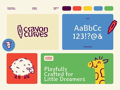 Crayon Curves : Kids Clothing Brand - Visual Identity animation brand brand identity branding clothing brand colorful fashion brand fun branding graphic design illustration kids fashion logo logo animation logo design logo type motion graphic motion graphics playful visual branding visual identity