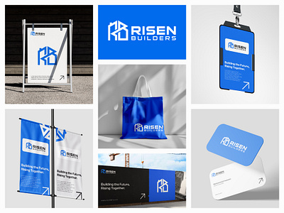 Real Estate Logo Design branding construction logotype preesentation real estate visual identity visualizing