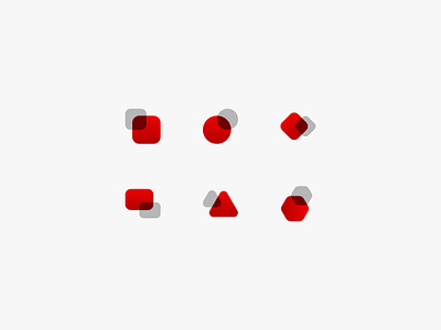 Crimson Geometric Icon Set abstracticons geometricicons icondesign iconset modernicons redgradient shapeicons simplevectors uiicons