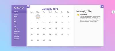 Daily UI Challenge #038 calendardesign calender challenge css dailyui day38 html website