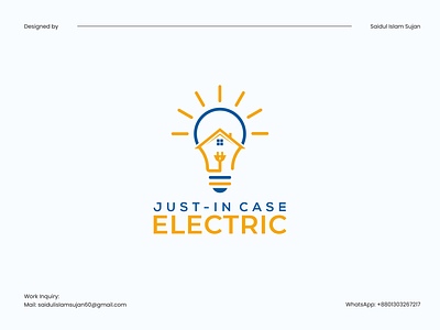 Electric Logo Design branding charging corporate creative design device electric electric logo electric logo design electrician energy energy logo home light logo logo design plug renewable socket wire