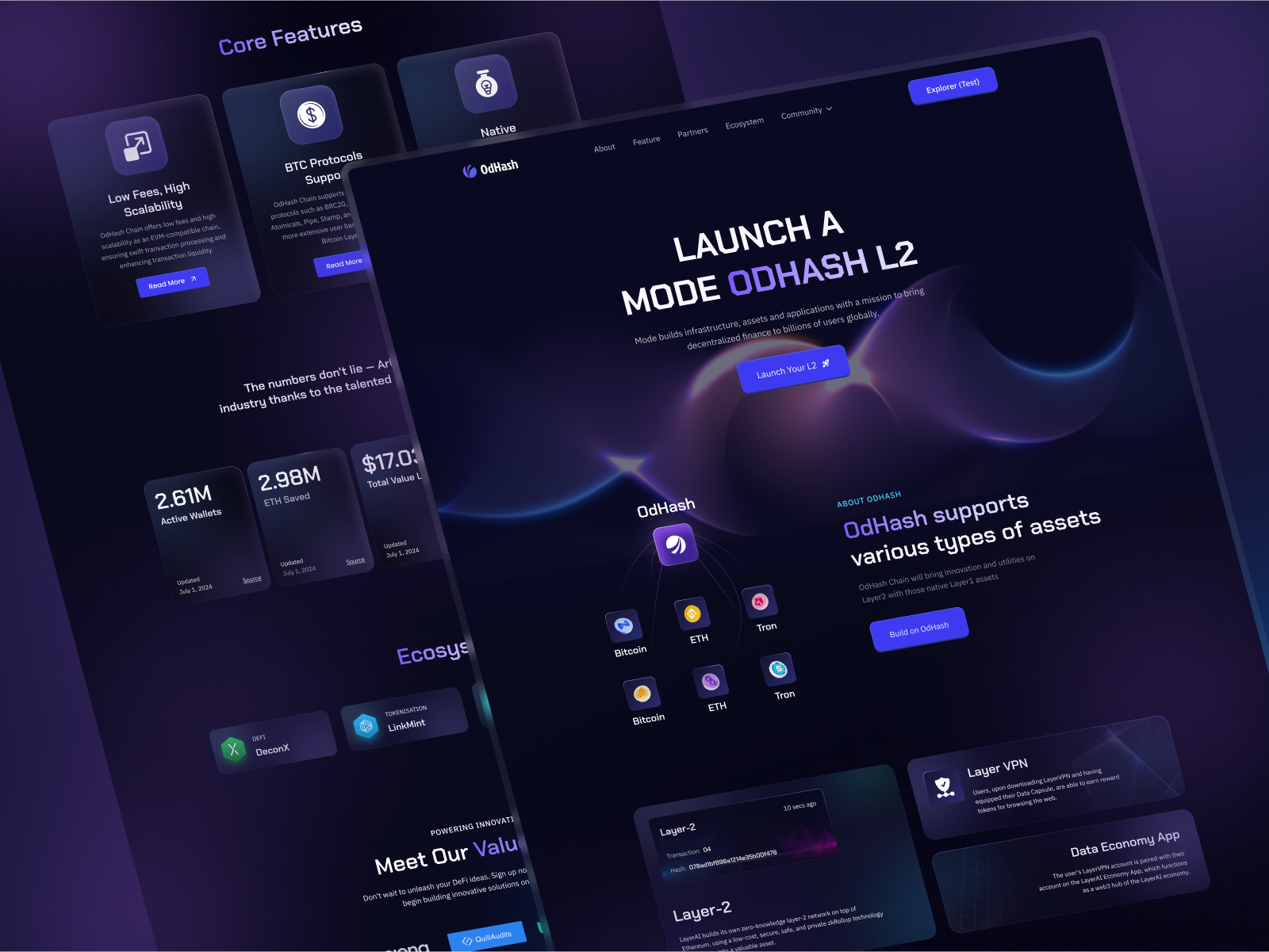 Example of Web3 Landing Page