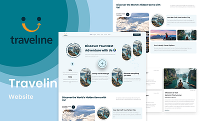 Travelin Website design graphic design ui ux