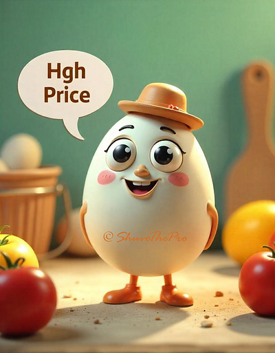 Funny Egg Cartoon 3d 3d visualization animation cartoon egg egg cartoon funny cartoon illustration motion graphics