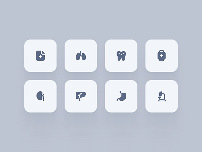 healthcare minimal icons