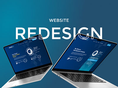 Website Redesign blue figma it service website macbook macbook mockup macbook pro mockup photoshop redesign web design website design website redesign