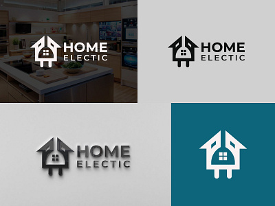 House Plug Logo for Sale | At Logoku brand branding electronics elegant graphic design home electic house house plug illustration lettermark logo modern monogram plug real estate typography