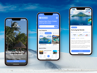 Wanderlite - Travel Mobile Apps apps branding design graphic design mobile mobile apps travel travel agent ui uiux ux