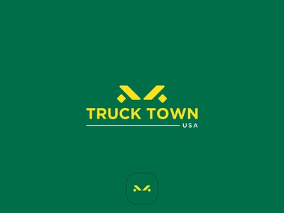 Truck Town - Truck Industry Logo branding industry logo logo design truck company truck company logo truck industry logo truck logo tt tt letter mark tt logo