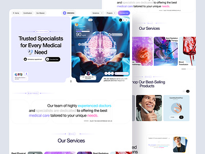 Medical Website Design clinic doctor doctor web doctor website health health care health service website home page landing page medical landing page medical wesbite medicare medicine pharmacy trendy ui ux web design website website design