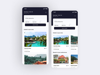 Hotel booking app concept app booking design graphics hotel hotel booking mobile app mobile application travel ui ux