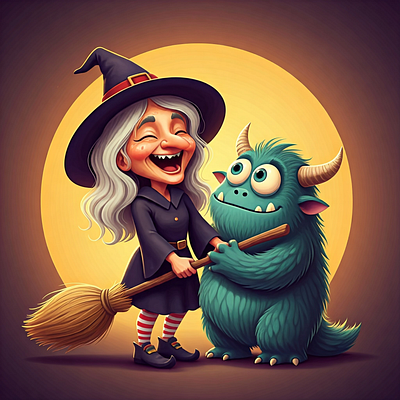 Wizard with monster adobe illustrator adobe photoshop cartoon character illustration illustrator