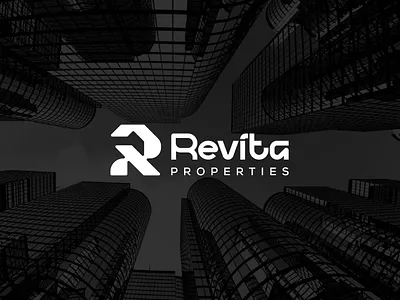 Revita Real Estate Logo Design | Brand Identity. brand guidelines brand identity branding graphic design logo design modern logo mortgage logo property logo r letter logo real estate real estate logo design realtor rental logo visual identity