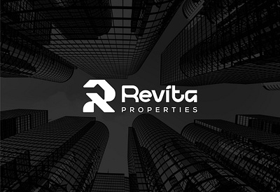 Revita Real Estate Logo Design | Brand Identity. brand guidelines brand identity branding graphic design logo design modern logo mortgage logo property logo r letter logo real estate real estate logo design realtor rental logo visual identity