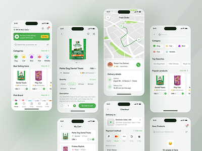 Pet Food Store - Mobile app UI/UX app app design application ecommerce ecommerce app mobile app mobileapplication online shop pet app pet food pet food app trending app ui uiux ux