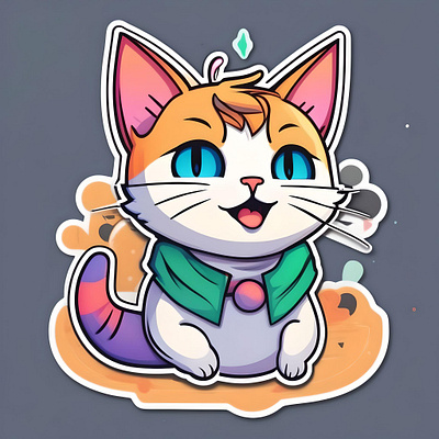 Cat Cartoon illustration adobe illustrator adobe photoshop cartoon character illustration illustrator