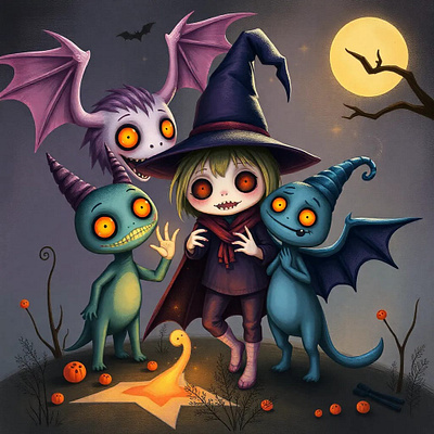 Halloween illustration adobe illustrator adobe photoshop cartoon character illustration illustrator