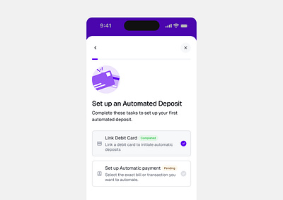 Automated Deposit design fintech tech ui ui design ux ux design