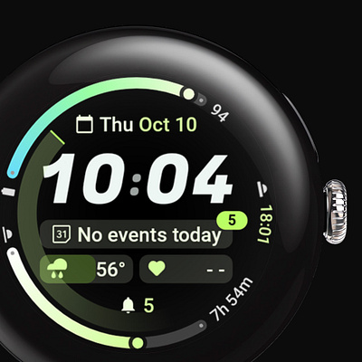 Halo Watch Face. Wear OS amoled watch faces android app design google play pixel watch ui watch faces wear os