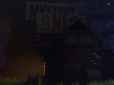 3d Animation "Mystery Shack" Gravity Falls 3d animation