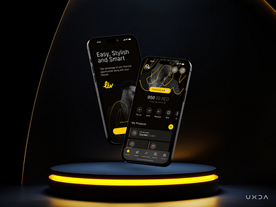 Injecting Style into Dubai's Digital Banking app design banking cx dark ui dashboard design dubai emirates finance financial fintech liv uae ui user experience user interface ux ux design