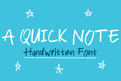 A Quick Note Font cartoon comic design display font font font design graphic graphic design hand drawn font hand drawn type hand lettering handwritten headline lettering logotype text type design typeface typeface design typography