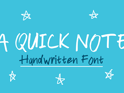 A Quick Note Font cartoon comic design display font font font design graphic graphic design hand drawn font hand drawn type hand lettering handwritten headline lettering logotype text type design typeface typeface design typography