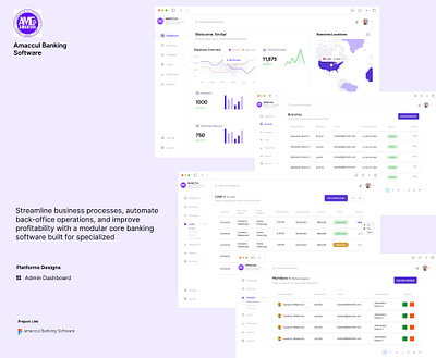 Amaccul Banking Dashboard android branding dashboard design fintech graphic design illustration ios logo ui ux web website