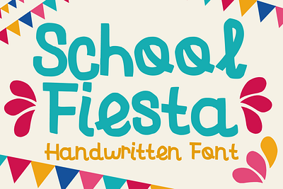 School Fiesta Font cartoon comic design display font font font design graphic graphic design hand drawn font hand drawn type hand lettering handwritten headline lettering logotype text type design typeface typeface design typography