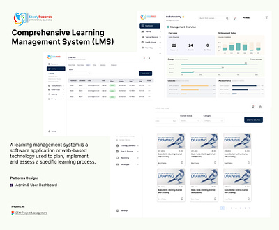 Learning Management System android branding dashboard design graphic design illustration ios learning logo ui ux web website