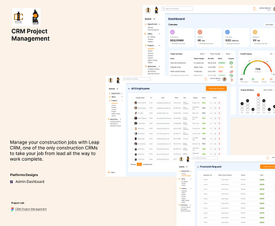 Construction Management android branding dashboard design graphic design illustration ios logo ui ux web website