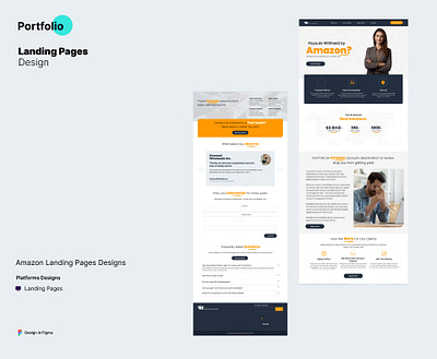 Amazon Landing Page amazon android branding design graphic design illustration ios landing page logo ui ux web website