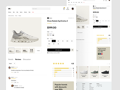 E-commerce Website animation branding ui