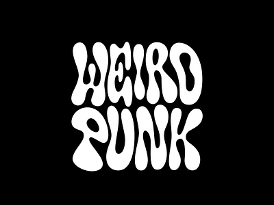 Weird Punk calligraphy font lettering logo logotype typography vector