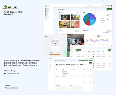 Paint & Decorate Dashboard android branding dashboard decorate design graphic design illustration ios logo paint ui ux web website