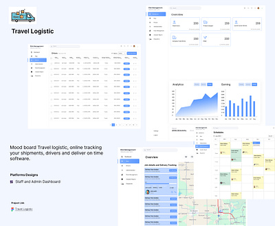 Mood board Travel Logistic Dashboard android branding dashboard design graphic design illustration ios logistic logo moodboard travel ui ux web