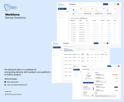 Workforce Dental Solution android branding dashboard dental design graphic design illustration ios logo ui ux web website workforce