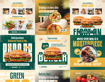 Food Social Media Ads | Restuarant Banner Design ads ads design advertising banner branding burger design facebook post fast food food banner graphic design illustration instagram banner instagram post pizza banner restuarant banner social media banner ui web banner wordpress website