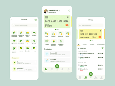 Digital Banking App UI Design banking app ux digital bank ui app design digital payment app digital wallet app finance app fintech app design fintech ux design minimalist banking app minimalist fintech app mobile app ui design mobile banking ui mobile fintech app modern fintech design